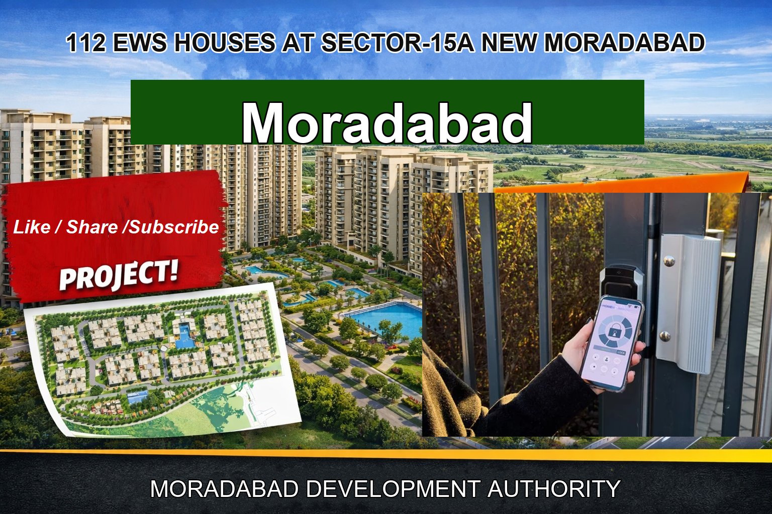 112 EWS HOUSES AT SECTOR-15A NEW MORADABAD
