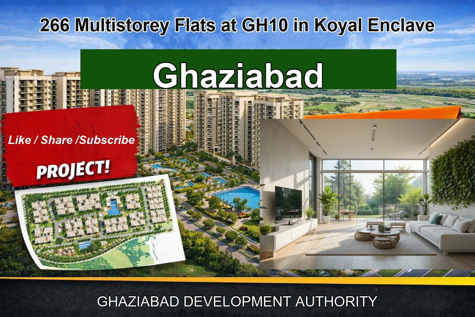 266 Multistorey Flats at GH10 in Koyal Enclave