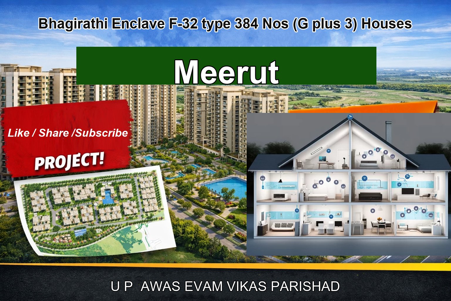 Bhagirathi Enclave F-32 type 384 Nos (G plus 3) Houses