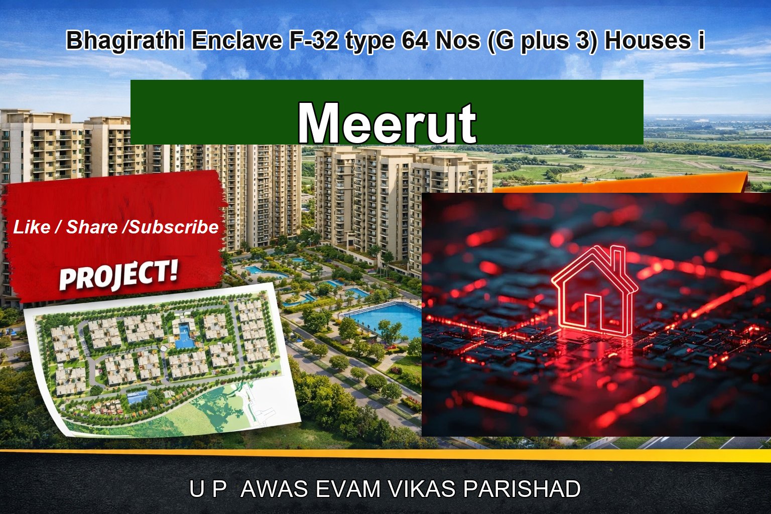 Bhagirathi Enclave F-32 type 64 Nos (G plus 3) Houses i