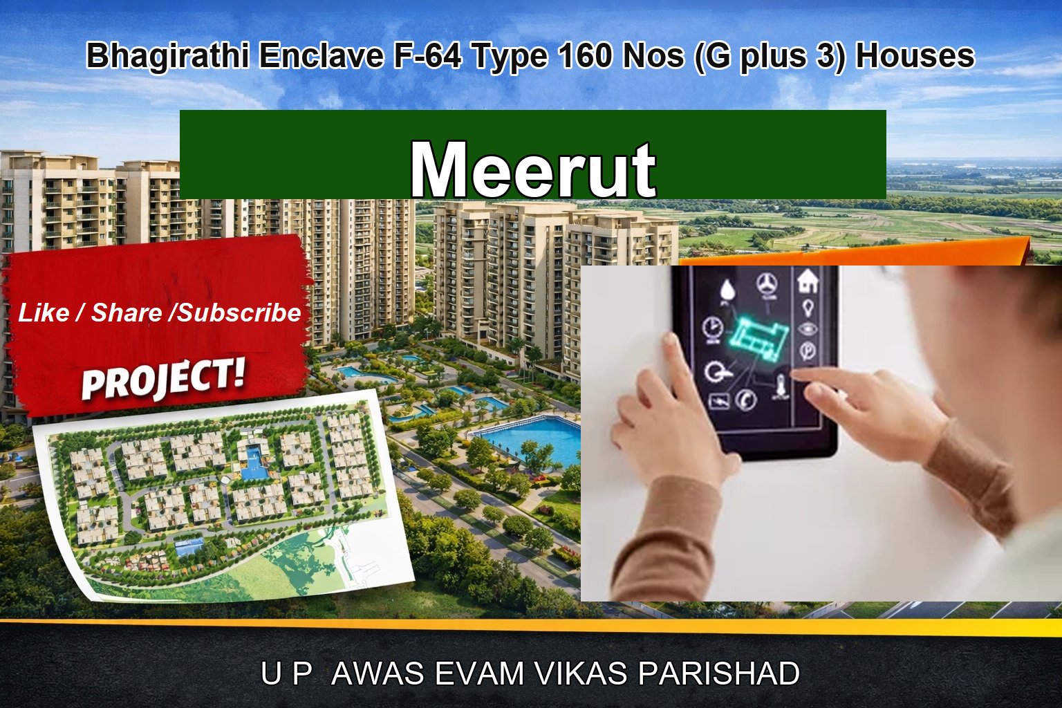 Bhagirathi Enclave F-64 Type 160 Nos (G plus 3) Houses