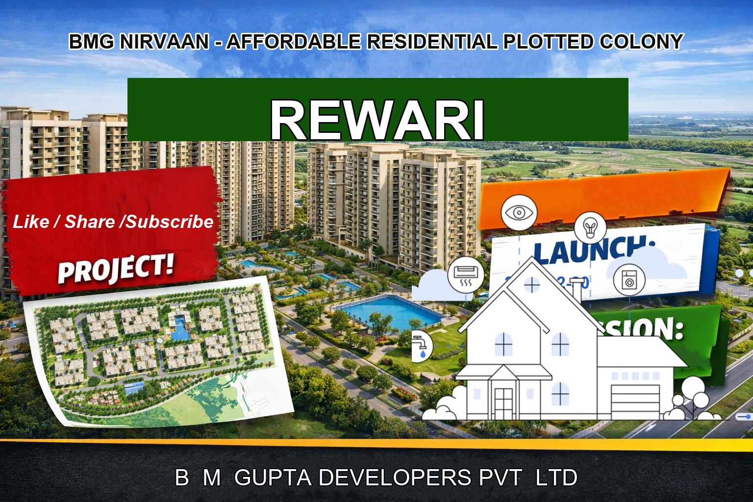 BMG NIRVAAN - AFFORDABLE RESIDENTIAL PLOTTED COLONY