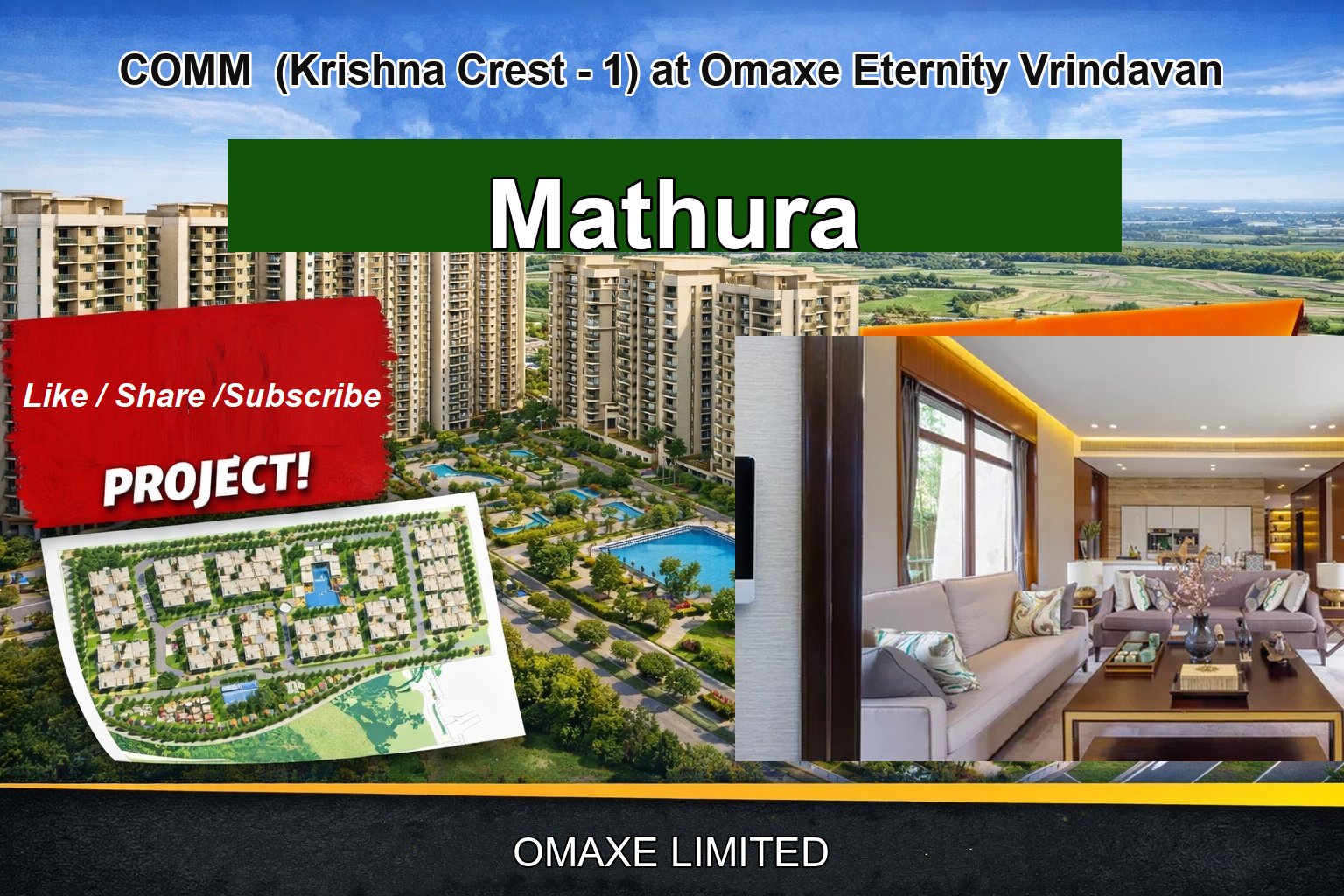 COMM (Krishna Crest - 1) at Omaxe Eternity Vrindavan