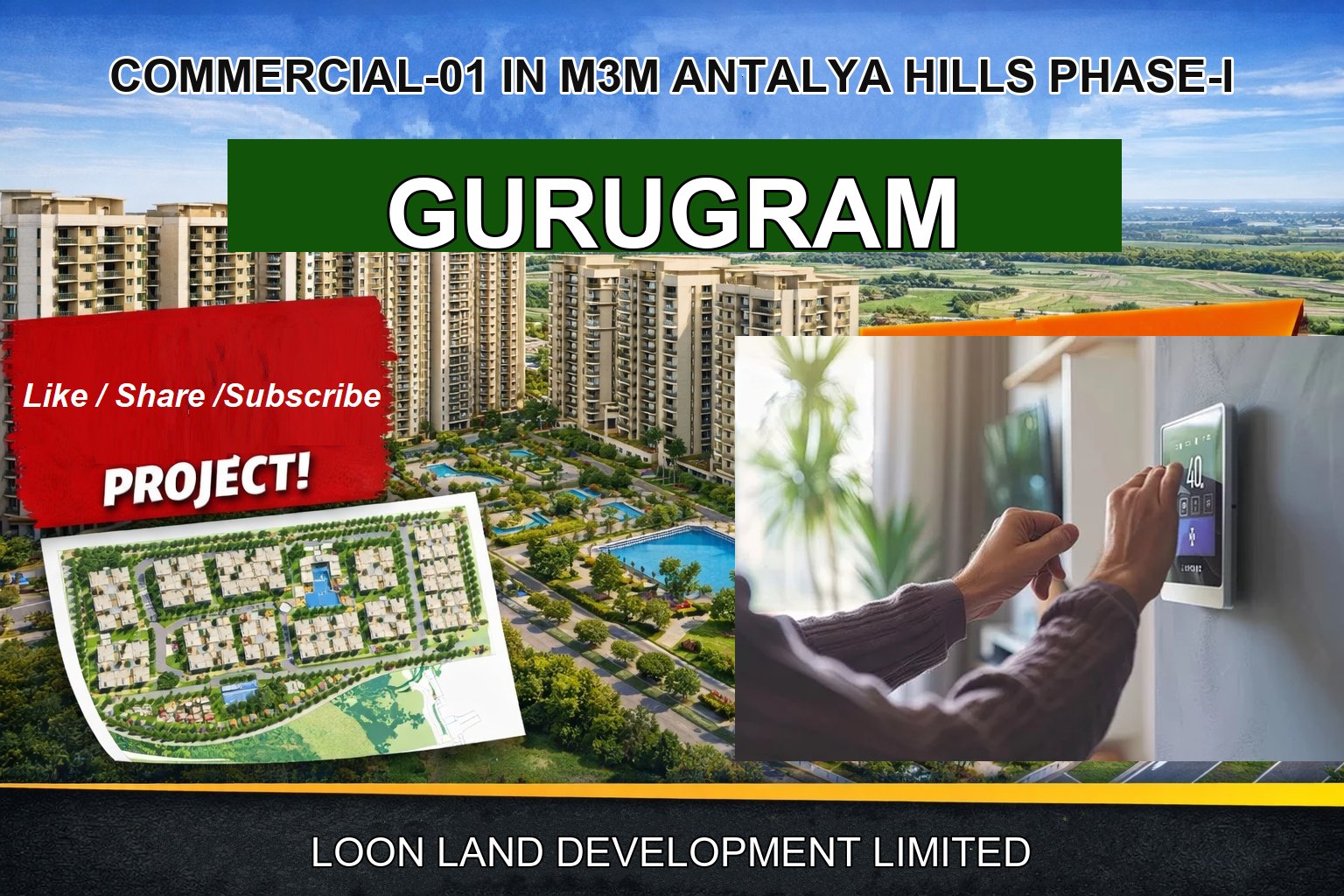 COMMERCIAL-01 IN M3M ANTALYA HILLS PHASE-I