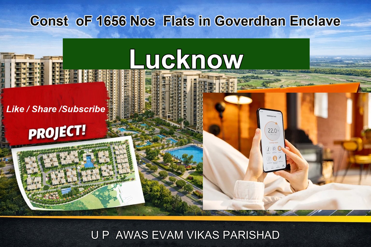 Const oF 1656 Nos Flats in Goverdhan Enclave