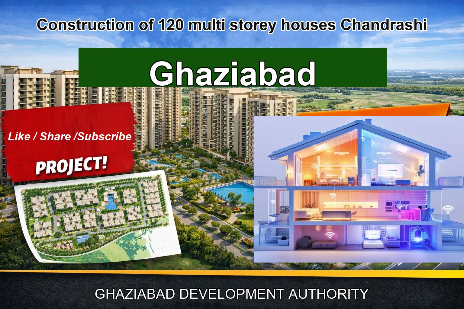 Construction of 120 multi storey houses Chandrashi
