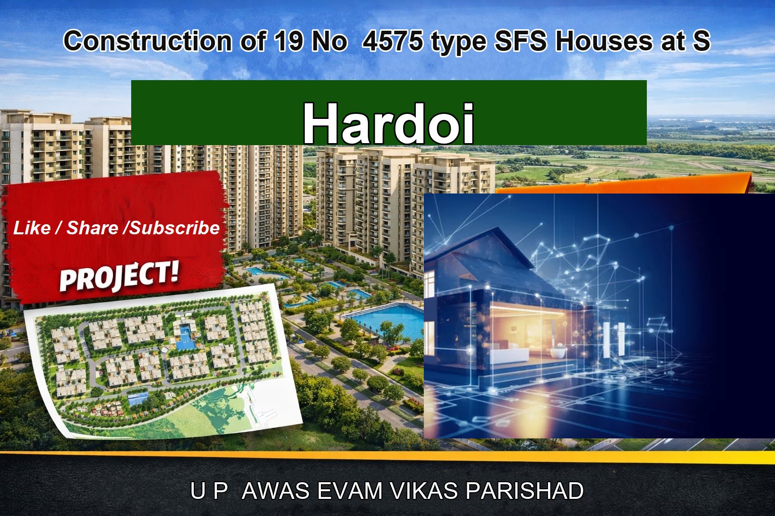 Construction of 19 No 4575 type SFS Houses at S