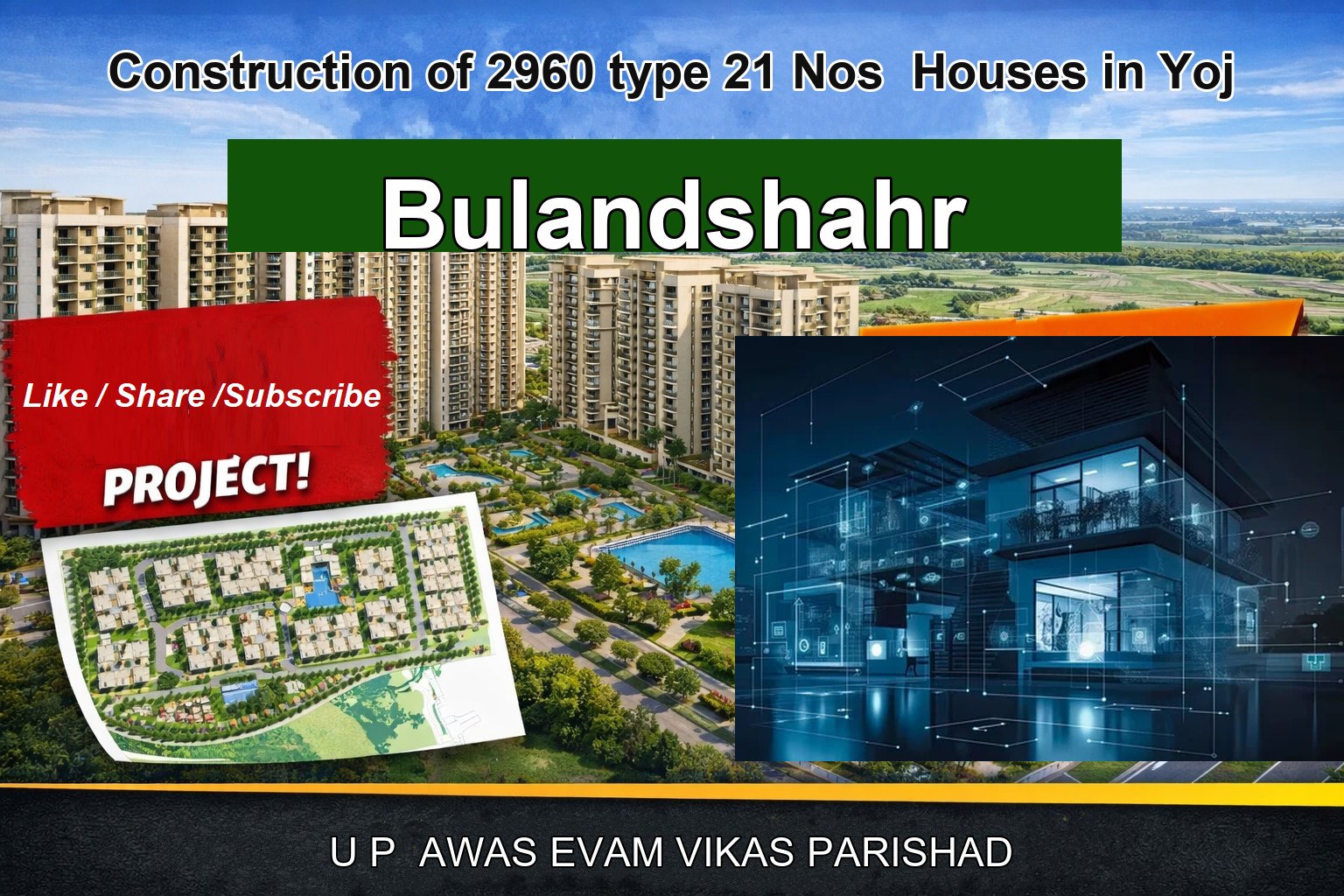 Construction of 2960 type 21 Nos Houses in Yoj