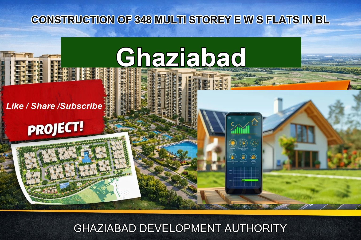 CONSTRUCTION OF 348 MULTI STOREY E W S FLATS IN BL