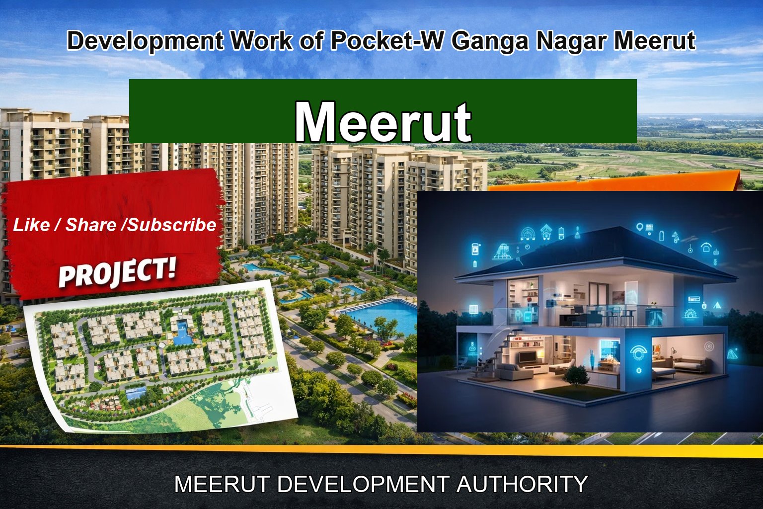 Development Work of Pocket-W Ganga Nagar Meerut