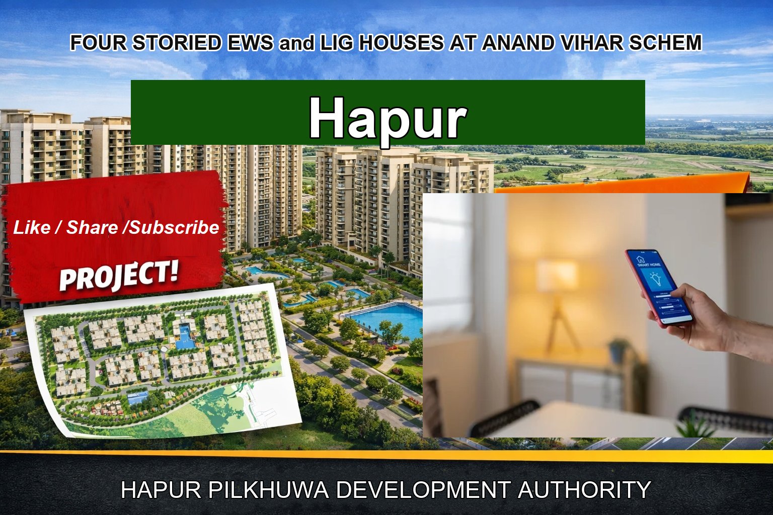 FOUR STORIED EWS and LIG HOUSES AT ANAND VIHAR SCHEM