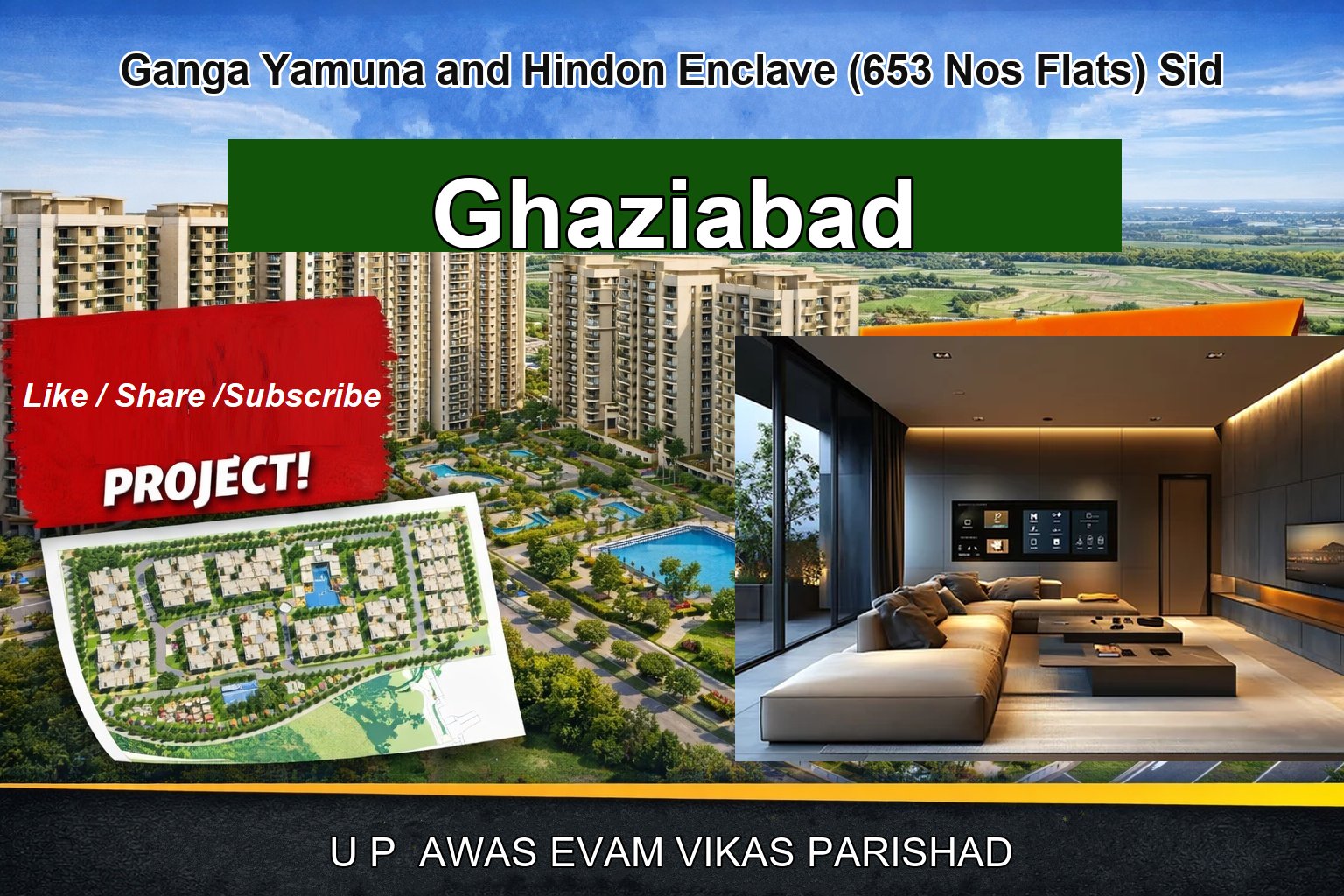 Ganga Yamuna and Hindon Enclave (653 Nos Flats) Sid