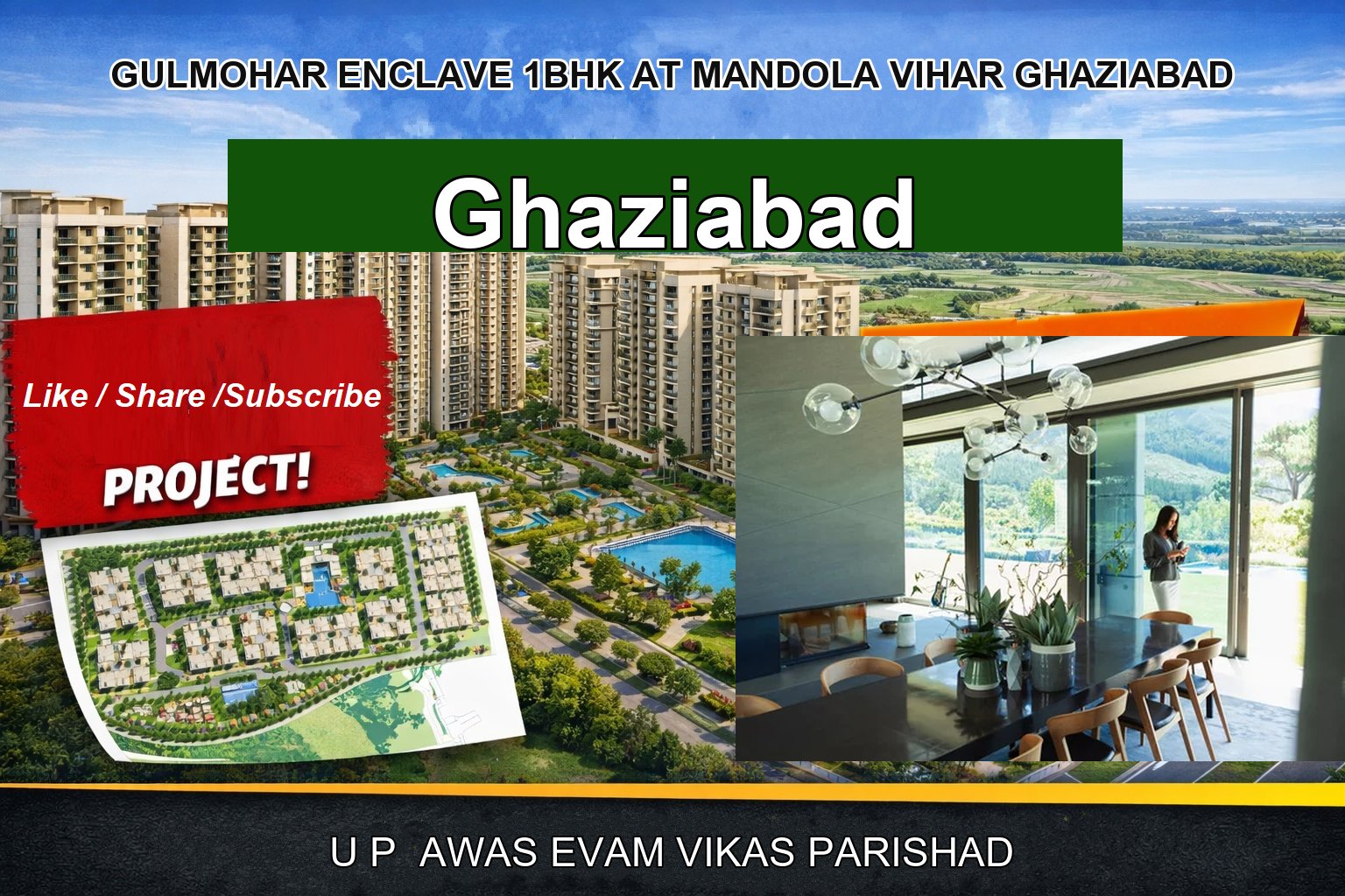 GULMOHAR ENCLAVE 1BHK AT MANDOLA VIHAR GHAZIABAD