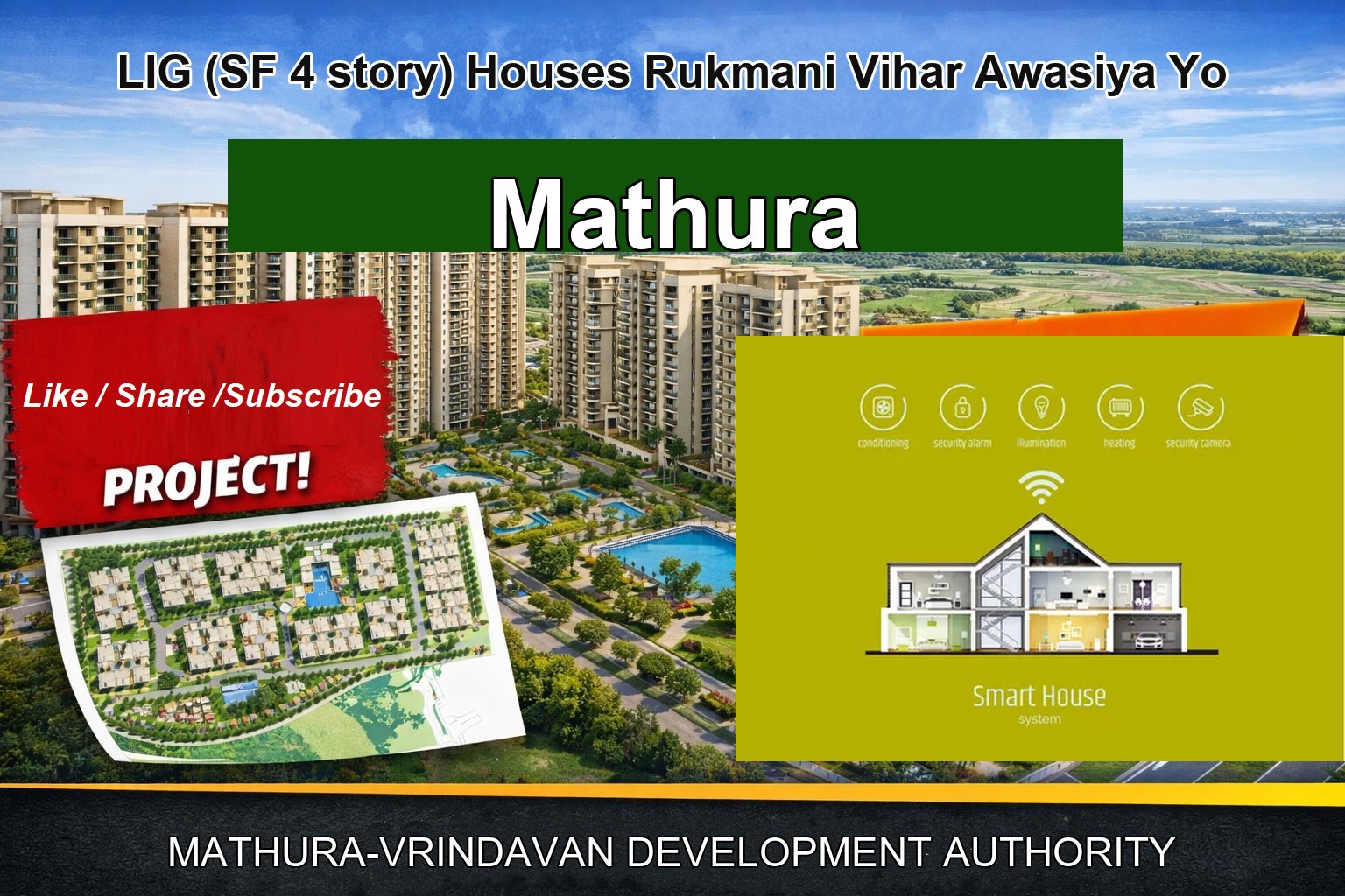LIG (SF 4 story) Houses Rukmani Vihar Awasiya Yo