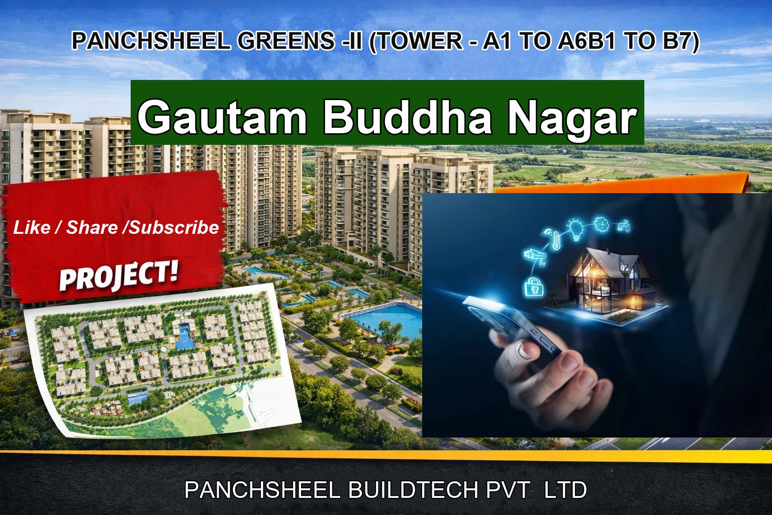 PANCHSHEEL GREENS -II (TOWER - A1 TO A6B1 TO B7)