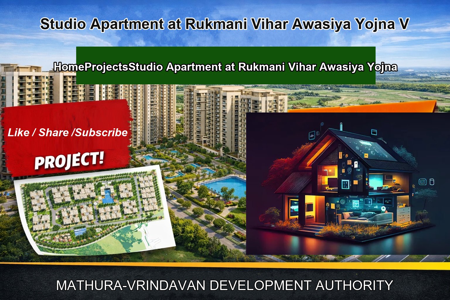 Studio Apartment at Rukmani Vihar Awasiya Yojna V