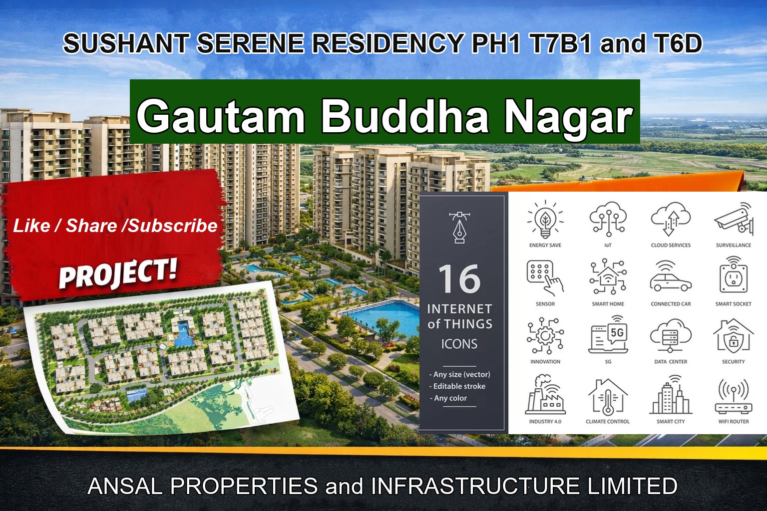 SUSHANT SERENE RESIDENCY PH1 T7B1 and T6D